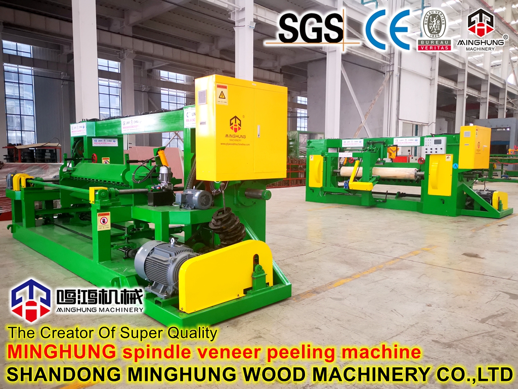 Spingle-Furniersch&auml;ldrehmaschine