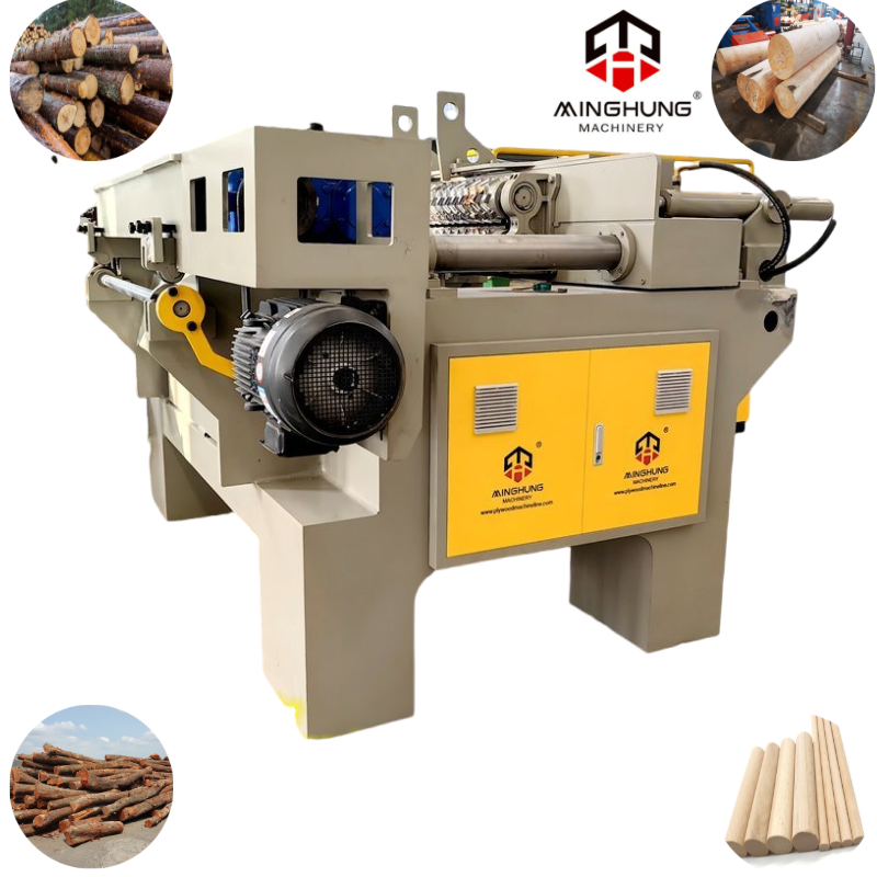 Holzbearbeitungsmaschinen Sperrholzmaschine 4FT 8FT Hochleistungs-Spindellose Holzscheit-Holzfurnier-Schälmaschine 