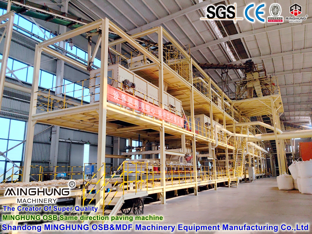 Automatische Spanplatten-Produktionslinie für OSB-Herstellungsmaschine für Holzwerkstoffe