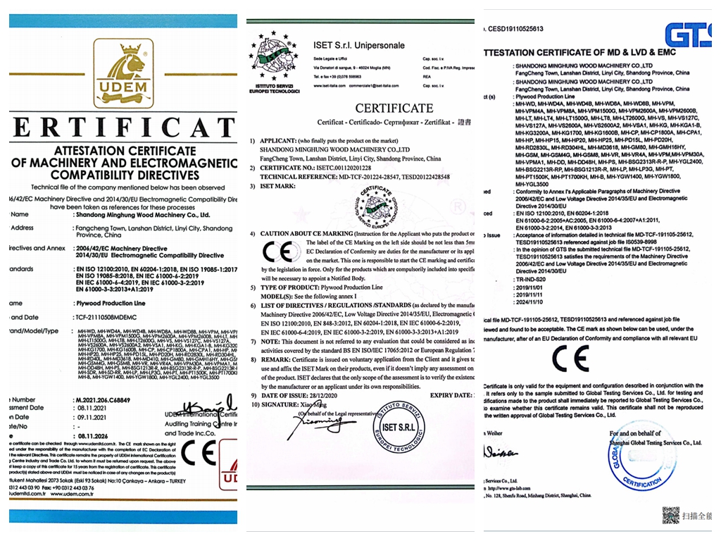 MINGHUNG CE High-Tech Enterprise-Zertifizierungszertifikat MINGHUNG