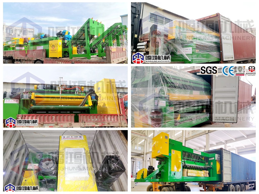 Sperrholzschälmaschine