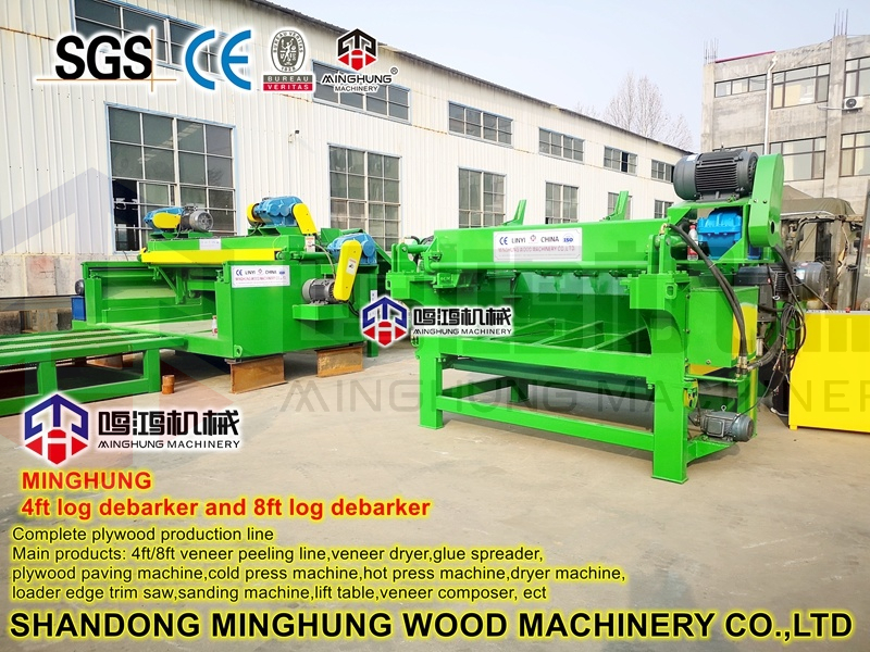 Holzentrindungsmaschine für Pelletanlage