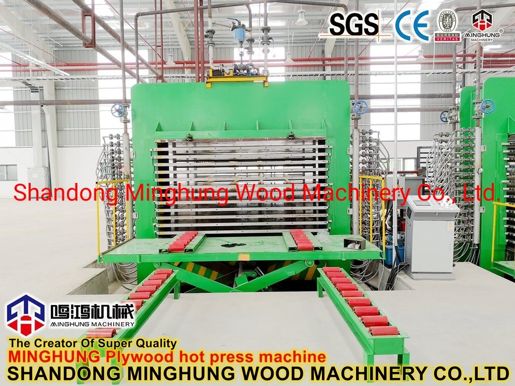 Holzbearbeitungsmaschine Deckfurnier-Heißpressmaschine für Sperrholzmaschine