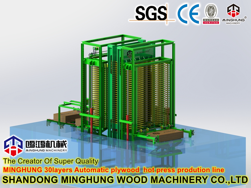 Heißpressmaschine für Sperrholz mit großem Druck und Ölkessel