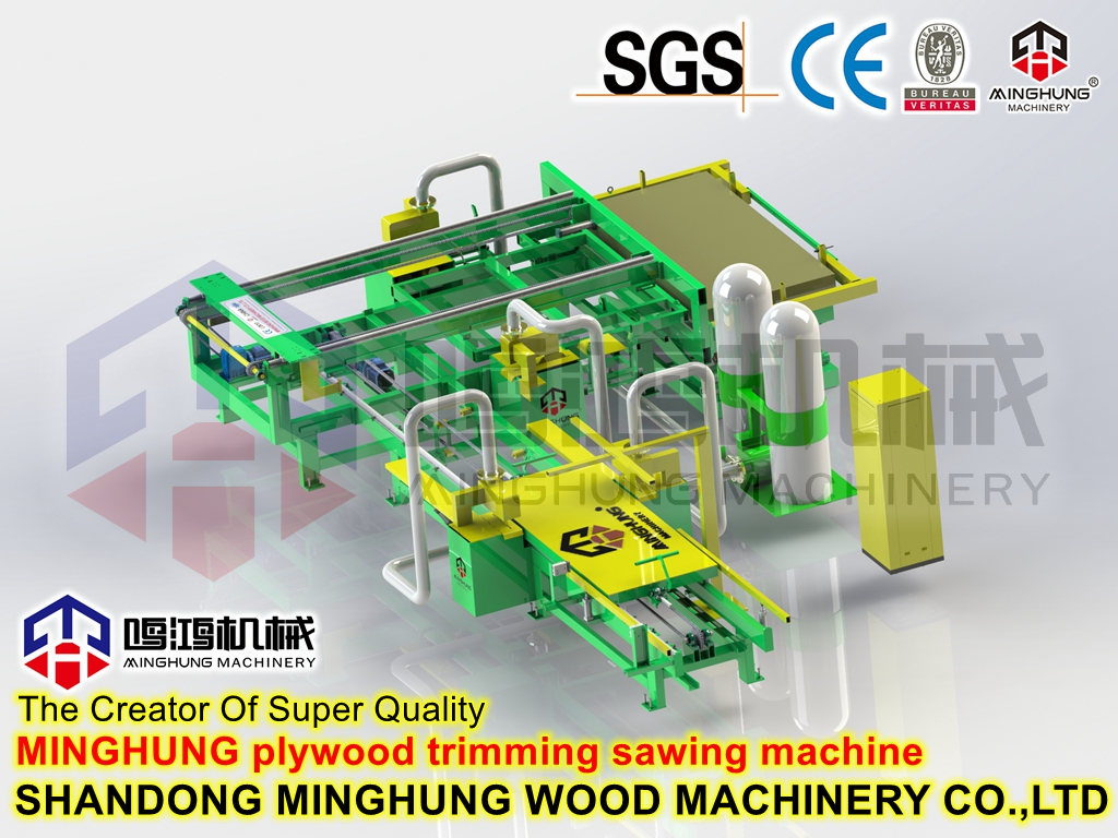 Kantensägemaschine für den Produktionsprozess von rutschfestem Sperrholz