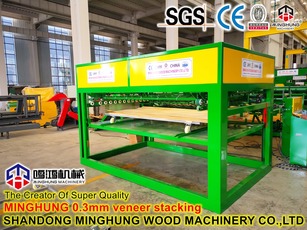 Spindelfurnierstapelung