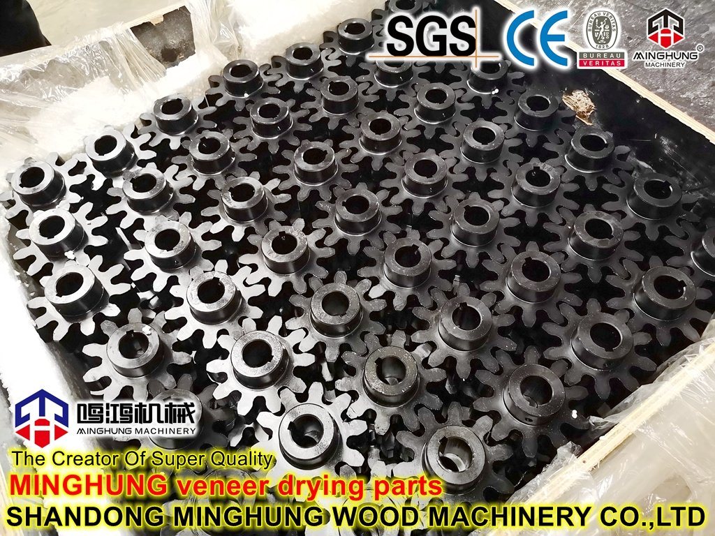 Lager des Furniertrockners