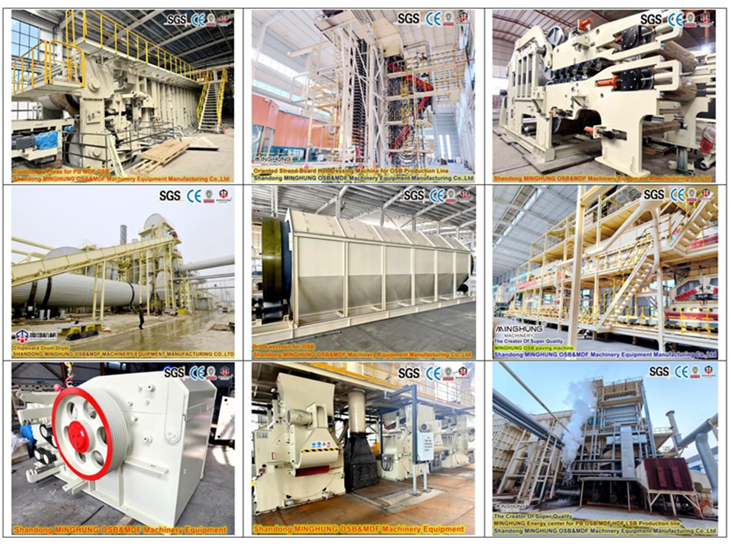 China MINGHUNG PB MDF OSB -Produktionslinie