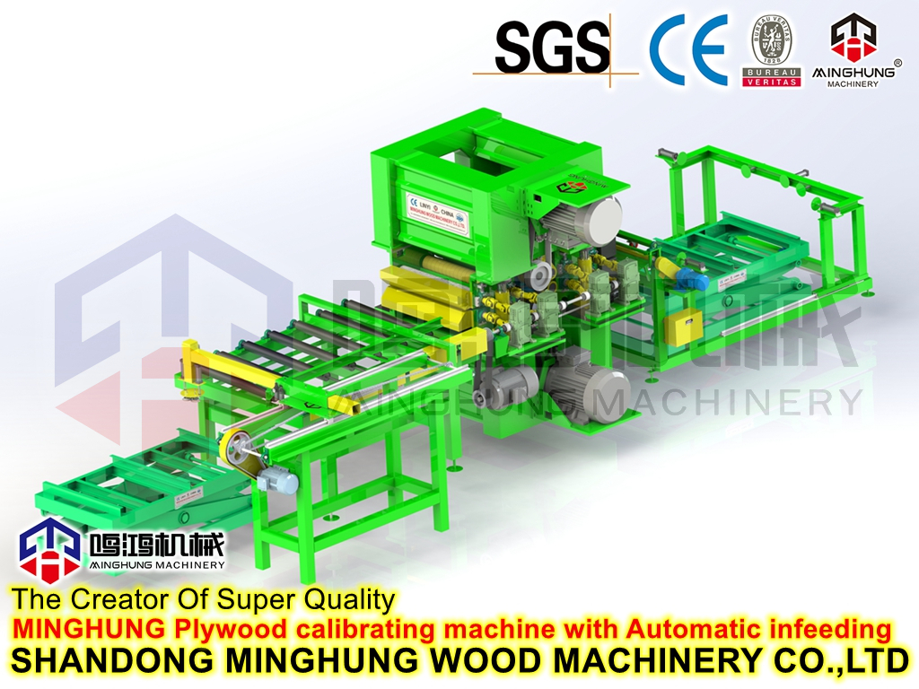 MINGHUNG Sperrholz-Kalibriermaschine mit automatischer Beschickung