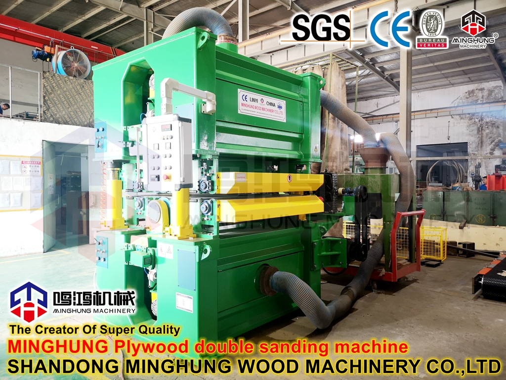 Sperrholz-Doppelseitenschleifmaschine in Holzwerkstoffmaschinen