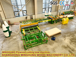 MINGHUNG Sperrholz -Rollensägen in der unbemannten Fabrik