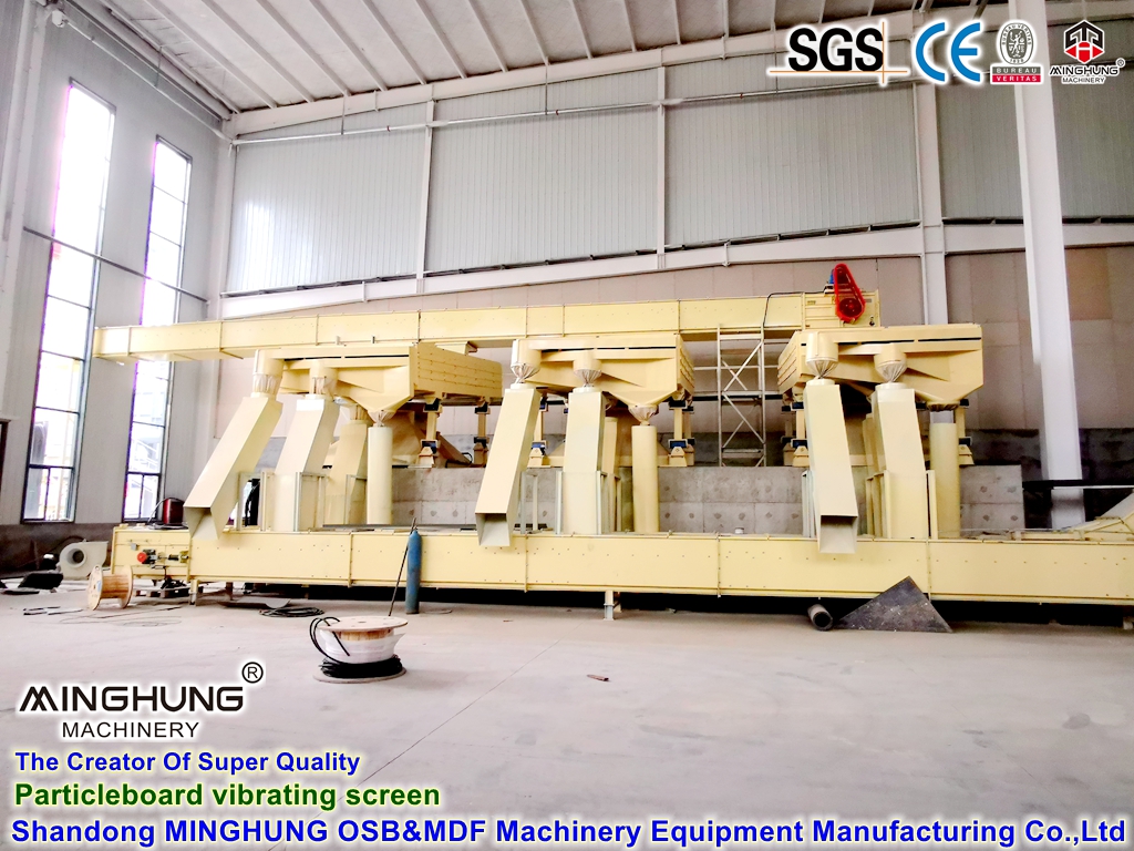 China osb mdf hdf Spanplattenherstellungsmaschinen Hersteller: Vibrationssieb für Spanplattenherstellungsmaschine