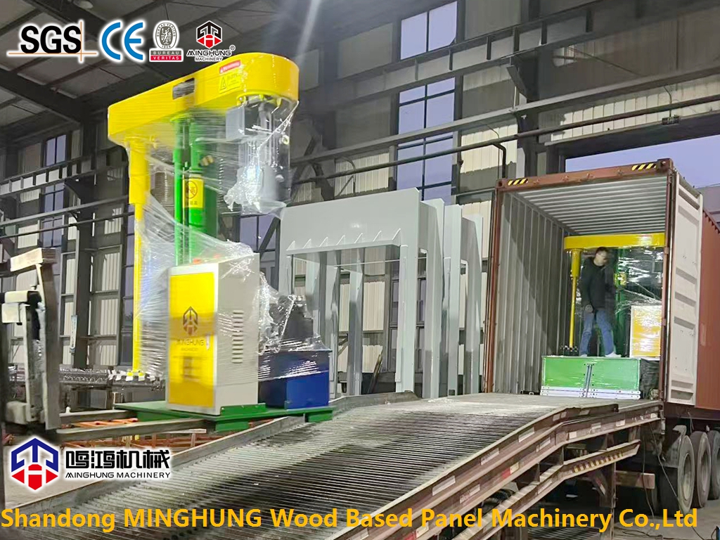 Lieferung eines hydraulischen Leimmischers