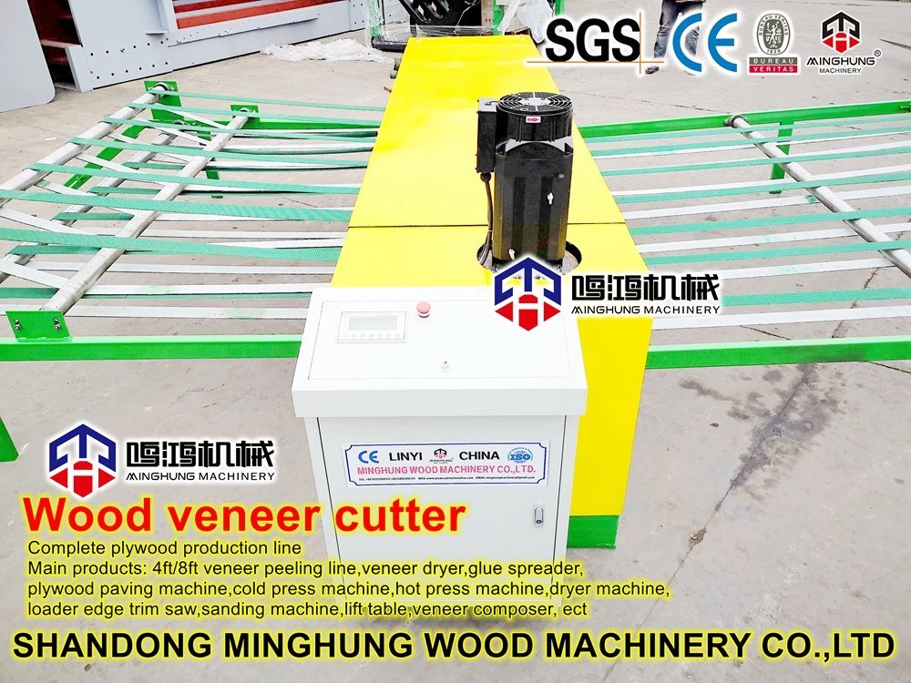 Holzbearbeitungsmaschine Furniermaschine mit Schneidemaschine