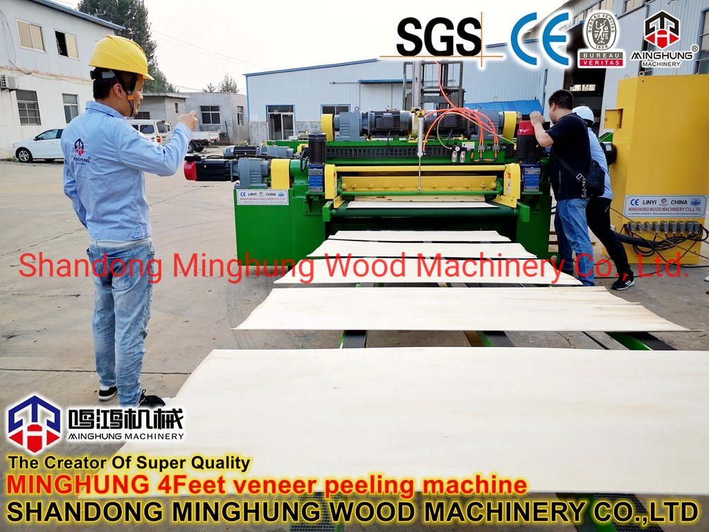 Schnelle Holzfurnier-Schälschneidemaschine für Furnierhersteller