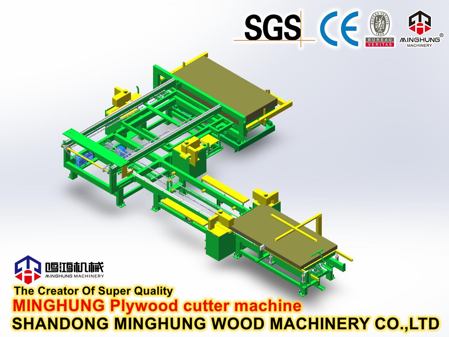 Automatische Schneidemaschine für die Sperrholzproduktion