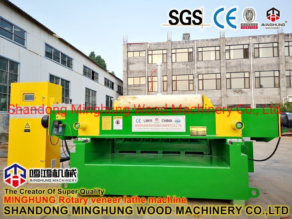 CNC-Furnierschälmaschine für dünne Schichten von Holzfurnierstapeln