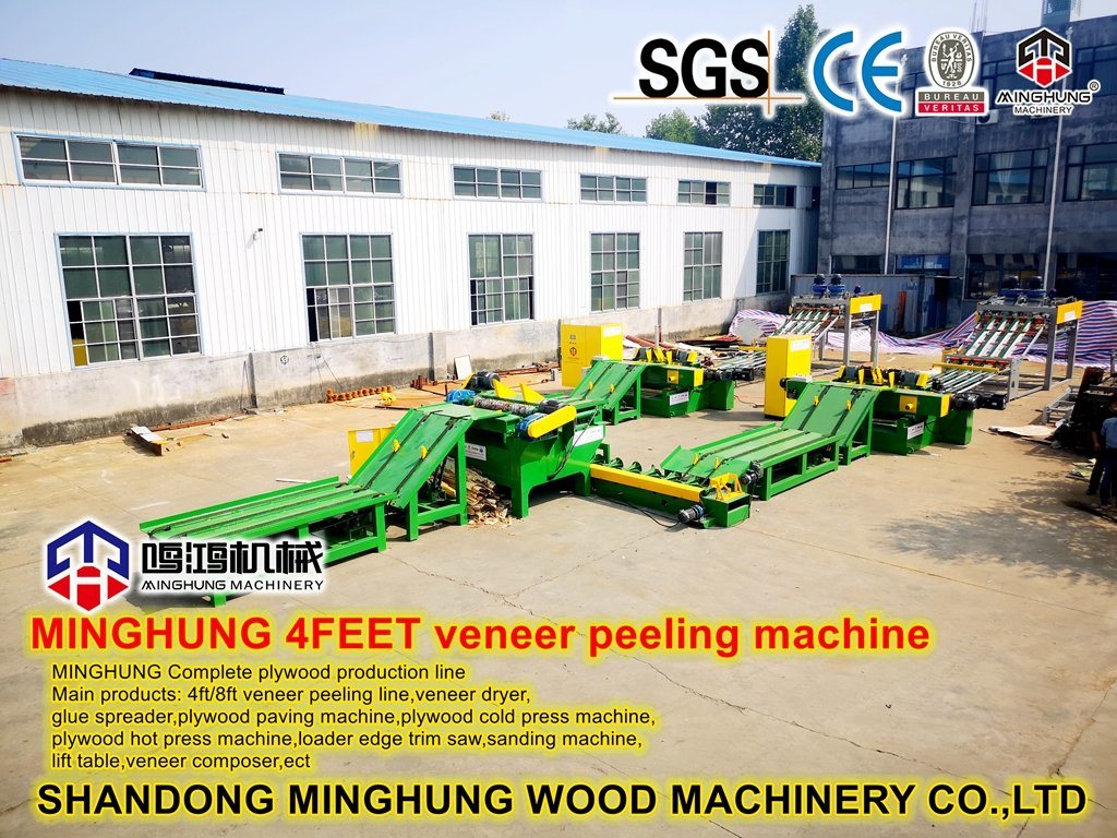Starke 8-Fuß-Holzschälmaschine zur Herstellung von Furnier