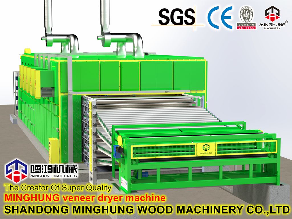 Sperrholzwalzentrocknungsmaschine für die Furniersperrholzproduktion