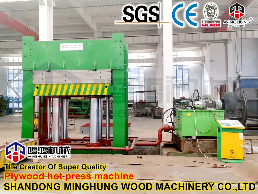 Holzbearbeitungsmaschinen-Heißpresse für die Sperrholzherstellung