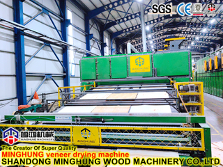 Kernfurnierwalzen-Netztrocknungsmaschinen für die Produktionslinie zur Kernfurnierherstellung vom chinesischen Minghung-Holzbearbeitungsmaschinenhersteller