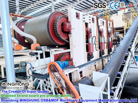Hersteller der Minghung-Linie: Kontinuierliche Mehrwalzen-Vorpressmaschine für Spanplatten-Produktionsanlagen