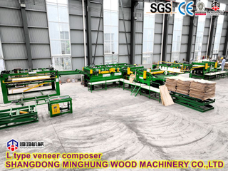 Hochwertige L-Typ-Furnier-Teech-Verbindungskompositionsmaschine für die Herstellung von Sperrholzplatten auf Holzbasis
