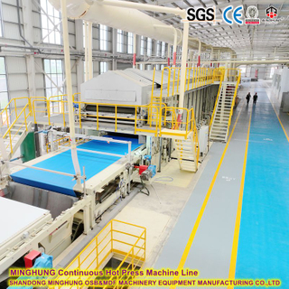  40-Meter-Mega-Maßstab OSB Continuous Flat Press Line-120-Sekunden-Härtungstechnologieführer 
